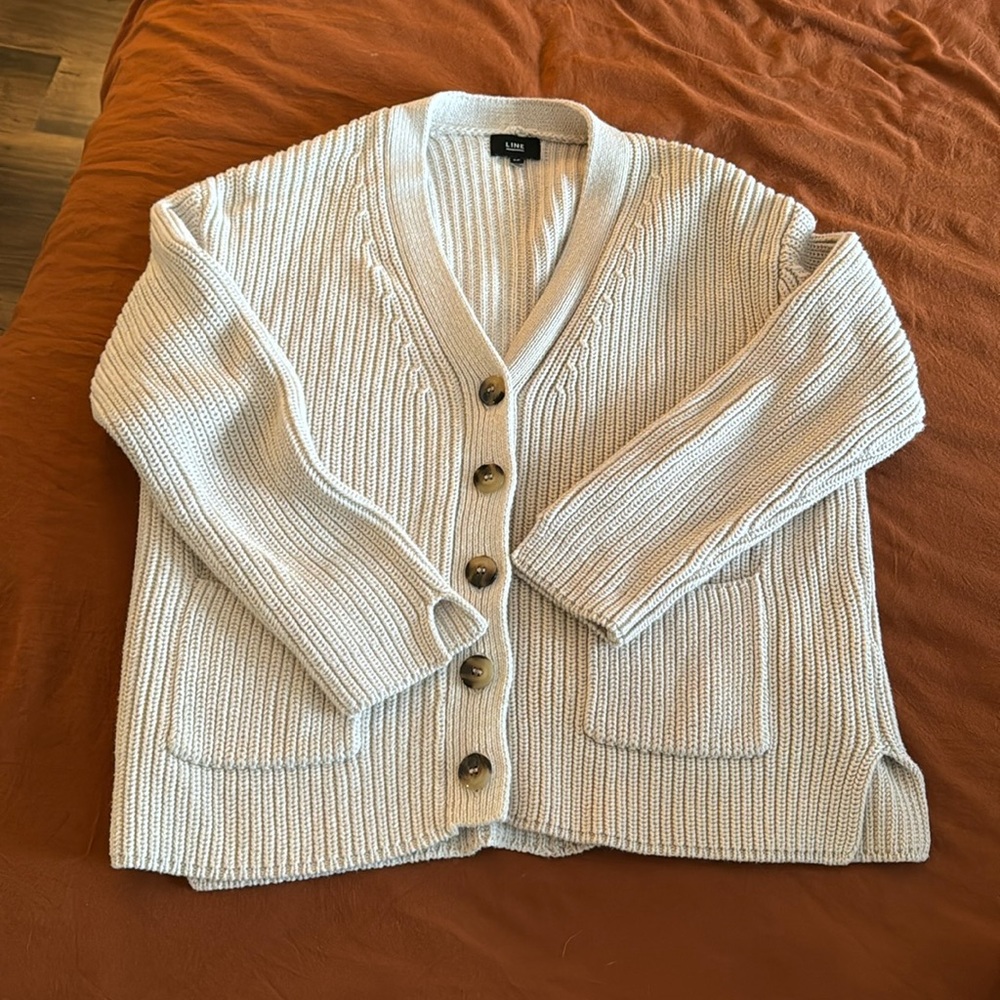 Tan cardigan